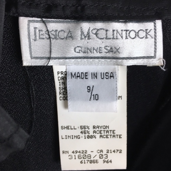 VINTAGE Gunne Sax Jessica McClintock Dress Prom Formal 90s Minimalist Size 9/10 - Picture 6 of 9